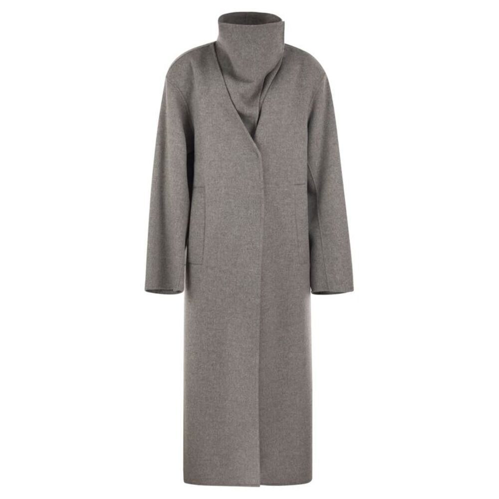 Sportmax Women Spsassenso - Long Virgin Wool Coat With High Neck
